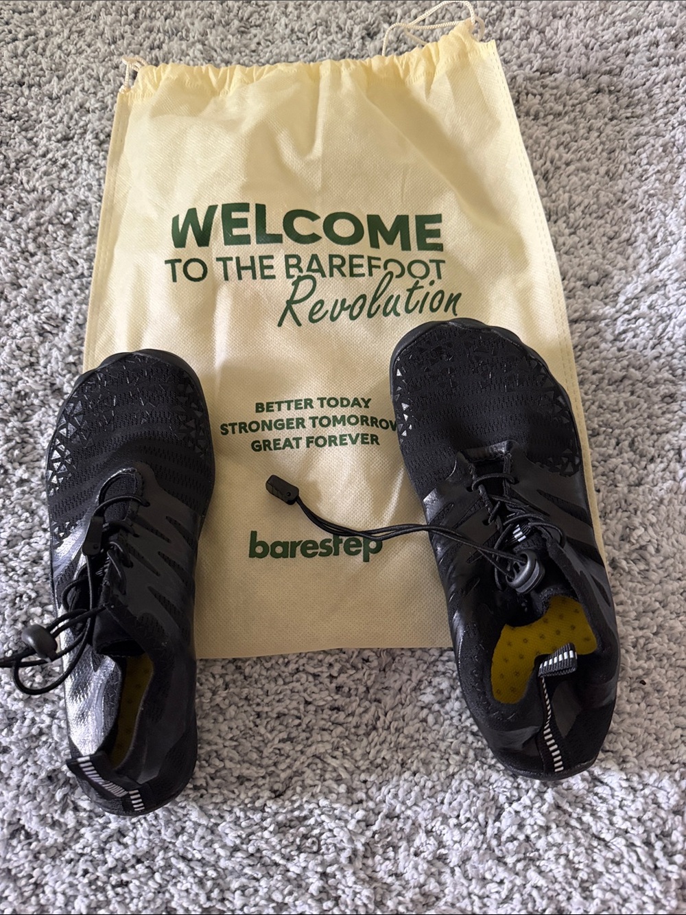 Baresrep Women's Black Minimalist Athletic Shoes
